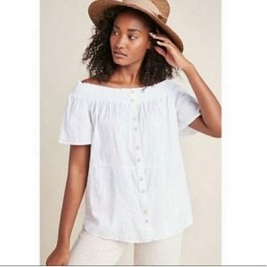 ANTHROPOLOGIE Lucille off shoulder blouse